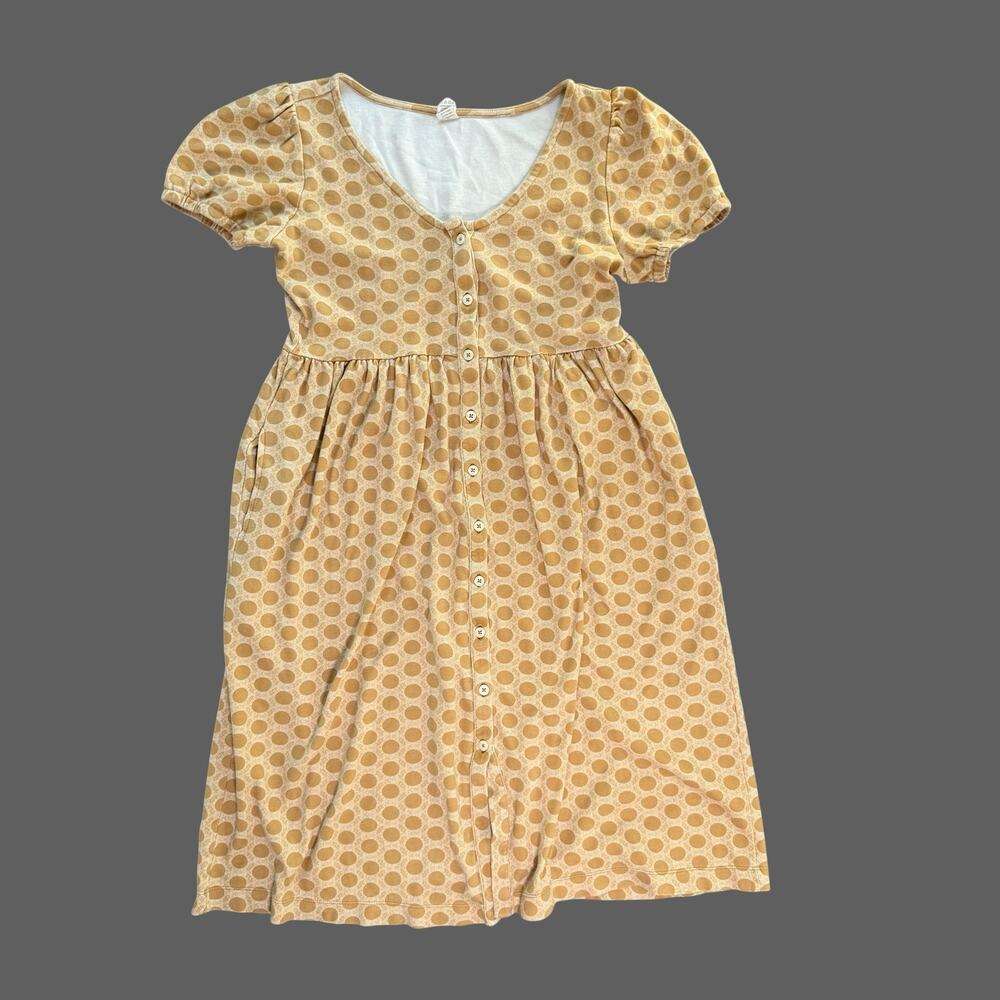 Kate Quinn 100% Organic Cotton Dress Girls S Mustard